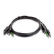 StarTech.com SKDPMMKVM06-TAA KVM cable Black 70.9" (1.8 m)