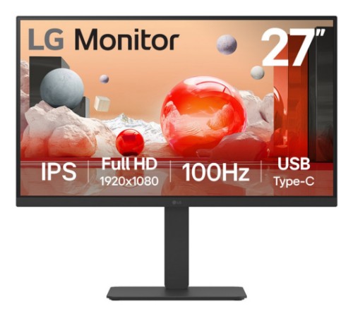 LG 27BA650-I computer monitor 27" 1920 x 1080 pixels Full HD LCD Black
