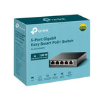 TP-Link TL-SG105MPE network switch L2 Gigabit Ethernet (10/100/1000) Power over Ethernet (PoE) Black