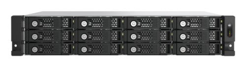 QNAP TL-R1200PES-RP HDD/SSD enclosure Black, Gray 2.5/3.5"