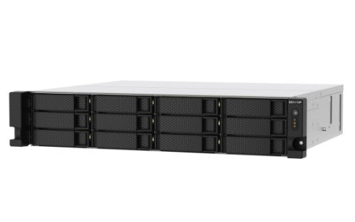 QNAP TS-1273AU-RP-8G NAS Rack (2U) Ryzen Embedded V1500B 8 GB DDR4 0 TB QNAP QTS Aluminum, Black