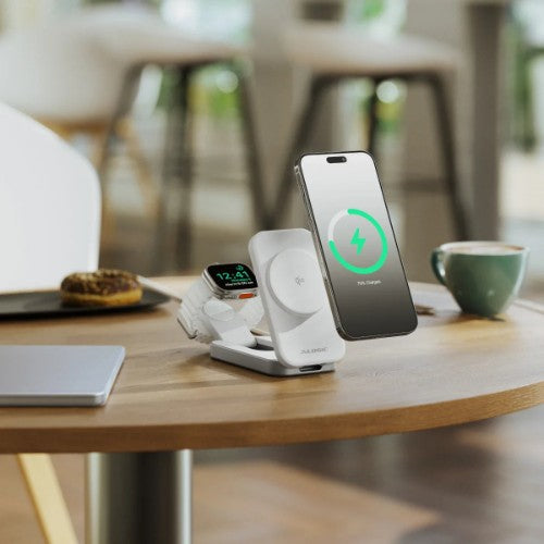 ALOGIC FLIP 2IN1 QI2 Smartphone, Headphones, Smartwatch White USB Wireless charging Fast charging Indoor