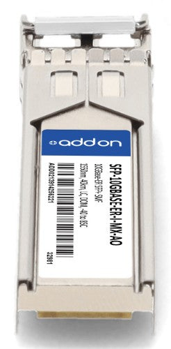 AddOn Networks SFP-10GBASE-ER-I-MX-AO network transceiver module Fiber optic 10000 Mbit/s SFP+ 1550 nm