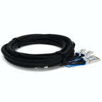 AddOn Networks ADD-QMXSIN-PDAC1M InfiniBand/fibre optic cable 39.4" (1 m) QSFP+ 4x SFP+ Black