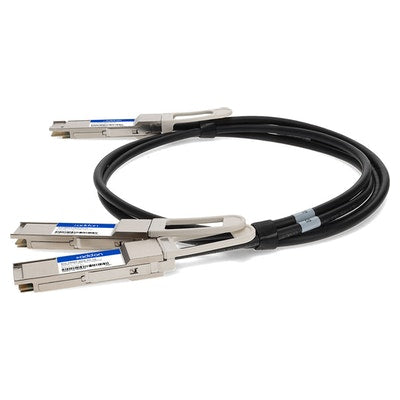 AddOn Networks DAC-Q56DD-2Q28-2M-AO InfiniBand/fibre optic cable 78.7" (2 m) 2xQSFP28 QSFP-DD Black, Silver