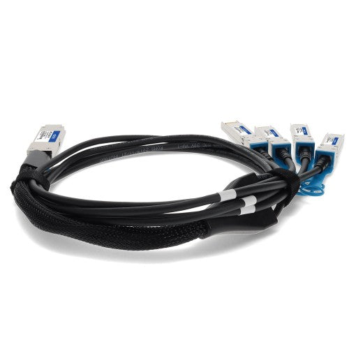 AddOn Networks ADD-Q28ARS28DE-P2M InfiniBand/fibre optic cable 78.7" (2 m) QSFP28 4x SFP28 Black