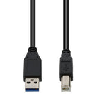 AddOn Networks USB3EXTAB1 USB cable USB 3.2 Gen 1 (3.1 Gen 1) 11.8" (0.3 m) USB A USB B Black