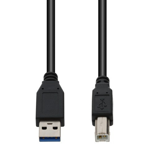 AddOn Networks USB3EXTAB10 USB cable USB 3.2 Gen 1 (3.1 Gen 1) 120.1" (3.05 m) USB A USB B 5 Gbit/s Black