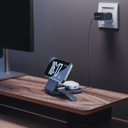 ALOGIC A31FWCBK mobile device charger Headset, Smartphone, Smartwatch, Watch Black USB Wireless charging Fast charging Indoor