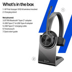 HP Poly Voyager 4310 Microsoft Teams Certified Headset +BT700 dongle +Charging Stand