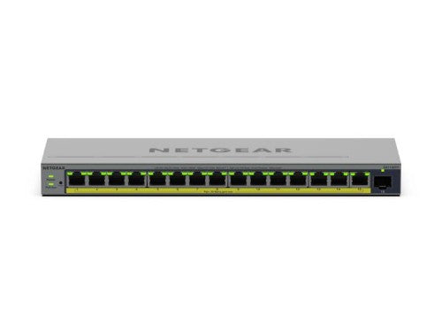NETGEAR GS116EPP Managed L2/L3 Gigabit Ethernet (10/100/1000) Power over Ethernet (PoE) Gray
