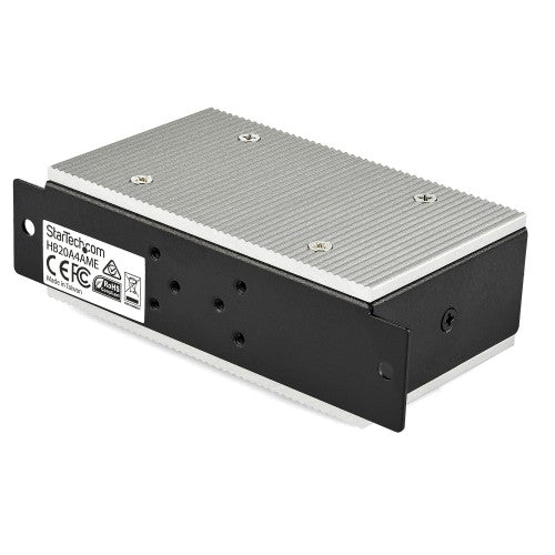 StarTech.com HB20A4AME interface hub USB 2.0 Type-B 480 Mbit/s Black