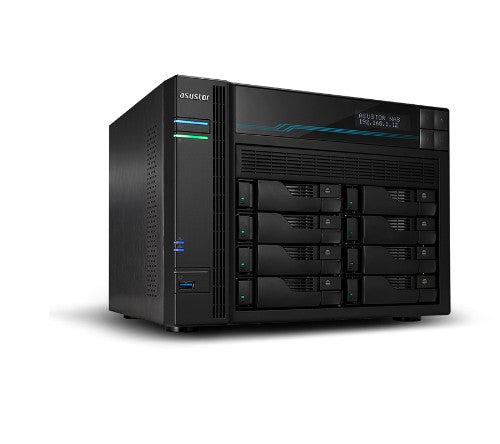 Asustor Lockerstor 10 AS6510T NAS Tower Intel Atom® C3538 8 GB DDR4 0 TB ADM Black