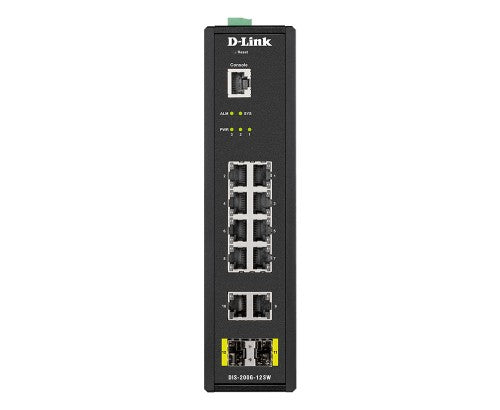 D-Link DIS-200G-12SW network switch Managed L2 Gigabit Ethernet (10/100/1000) Black