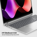 HP EliteBook 6 G2i 16 inch Notebook Next Gen AI PC Wolf Pro Security Edition Copilot+ PC Intel Core Ultra 7 Laptop 16" Touchscreen WUXGA 16 GB DDR5-SDRAM 512 GB SSD Wi-Fi 7 (802.11be) Windows 11 Pro Silver