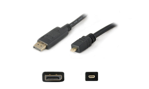 AddOn Networks 3ft HDMI - Micro-HDMI HDMI cable 39.4" (1 m) HDMI Type A (Standard) HDMI Type D (Micro) Black