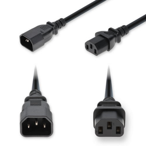 AddOn Networks ADD-C142C13C14G10FBK power cable Black 120.1" (3.05 m) C14 coupler C15 coupler
