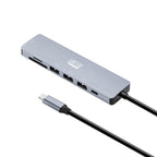 Adesso AUH-4025 laptop dock/port replicator Wired USB 3.2 Gen 2 (3.1 Gen 2) Type-C Aluminum