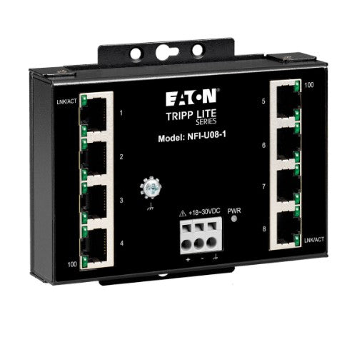 Tripp Lite NFI-U08-1 network switch Unmanaged Fast Ethernet (10/100) Black