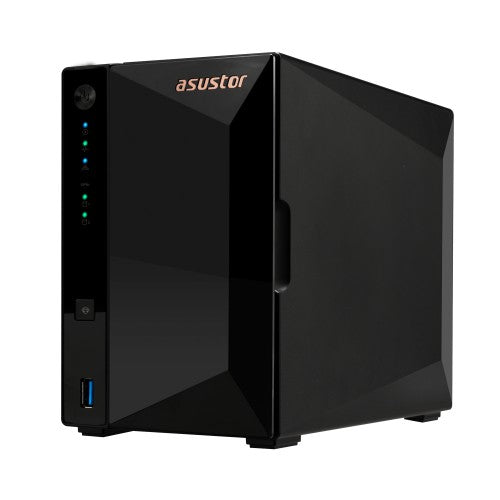 Asustor DRIVESTOR 2 Pro Gen2 AS3302T v2 NAS Realtek RTD1619B 2 GB DDR4 ADM Black