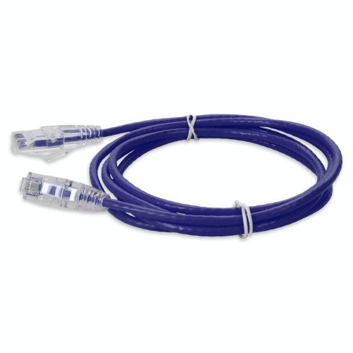 AddOn Networks ADD-5FSLCAT6A-PE networking cable Purple 59.8" (1.52 m) Cat6a U/UTP (UTP) Round