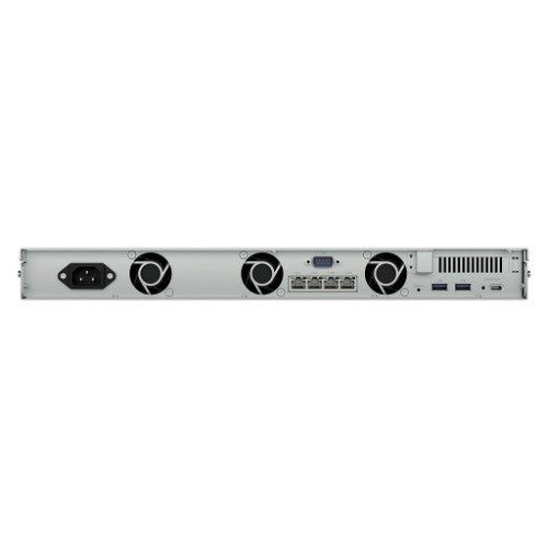 Synology RackStation RS826+ NAS/storage server Rack (1U) AMD Ryzen V1500B 4 GB DDR4 0 TB DiskStation Manager Black, Gray