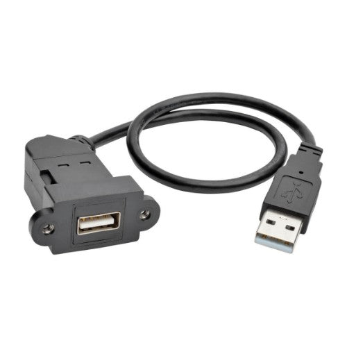 Tripp Lite U024-001-KPA-BK USB cable USB 2.0 11.8" (0.3 m) DisplayPort USB A Black