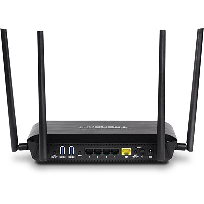 Trendnet AC2600 StreamBoost wireless router Gigabit Ethernet Black