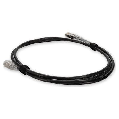 AddOn Networks ADD-6FSLCAT6A-BK networking cable Black 70.9" (1.8 m) Cat6a U/UTP (UTP)