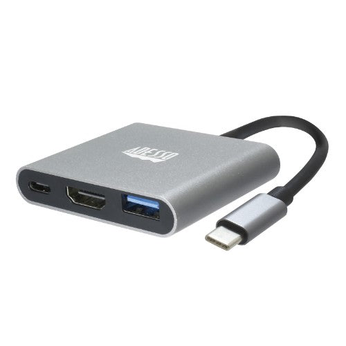 Adesso AUH-4010 notebook dock/port replicator USB 3.2 Gen 1 (3.1 Gen 1) Type-C Gray