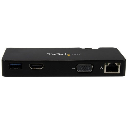 StarTech.com USB3SMDOCKHV laptop dock/port replicator Wired USB 3.2 Gen 1 (3.1 Gen 1) Type-A Black