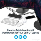 StarTech.com DK30CH2DEP laptop dock/port replicator Wired USB 3.2 Gen 1 (3.1 Gen 1) Type-C Black, Silver