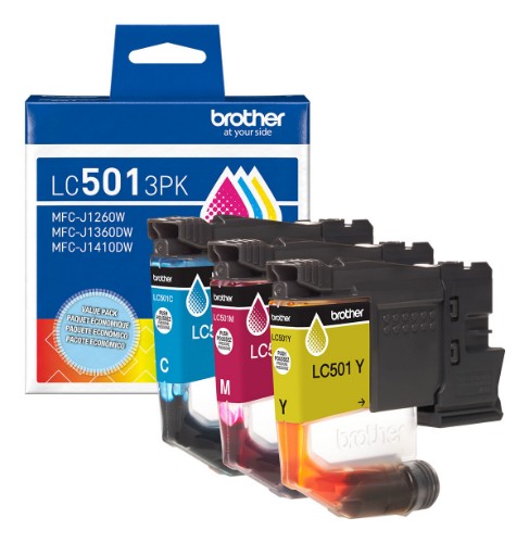 Brother LC5013PKS ink cartridge 3 pc(s) Original Standard Yield Cyan, Magenta, Yellow
