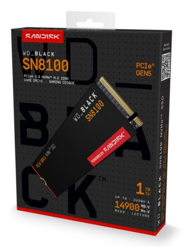 Western Digital Black WD_BLACK SN8100 NVMe 1 TB M.2 PCI Express 5.0 TLC 3D NAND