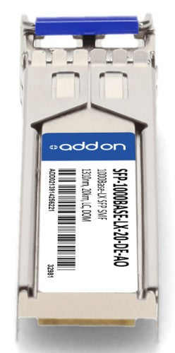 AddOn Networks SFP-1000BASE-LX-20-DE-AO network transceiver module Fiber optic 1000 Mbit/s 1310 nm