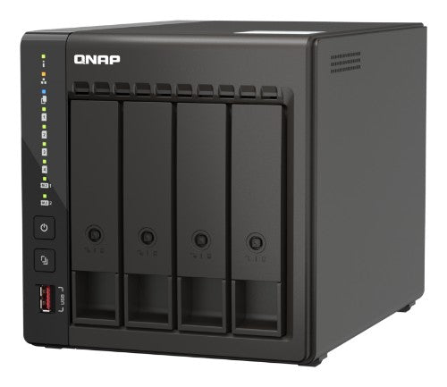 QNAP TS-453E NAS Tower Intel® Celeron® J6412 8 GB 0 TB QNAP Turbo System Black