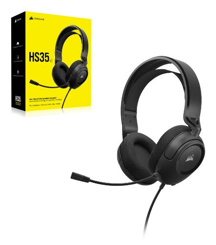 Corsair HS35 v2 Multiplatform Gaming Headset Wired Head-band Carbon