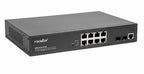 Rocstor SolidConnect SCM8 Managed L2 Gigabit Ethernet (10/100/1000) Power over Ethernet (PoE) Black
