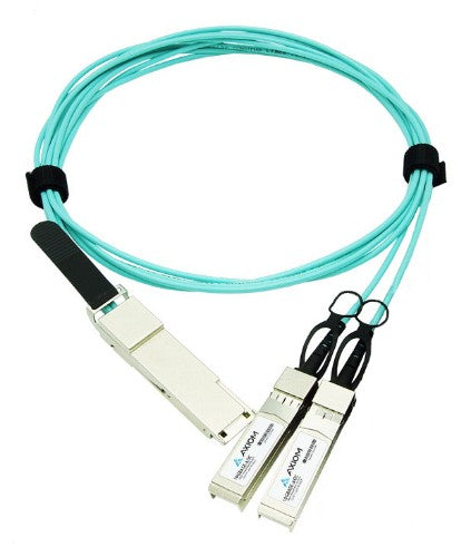 Axiom 980-9I96D-00H010-AX InfiniBand/fibre optic cable 393.7" (10 m) QSFP56 2x QSFP56 AOC Aqua color, Stainless steel