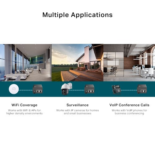 TP-Link Omada POE260S PoE adapter 2.5 Gigabit Ethernet, Fast Ethernet, Gigabit Ethernet