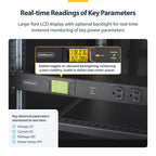 StarTech.com 12NM8-RACK-MOUNT-PDU power distribution unit (PDU) 12 AC outlet(s) 1U Black