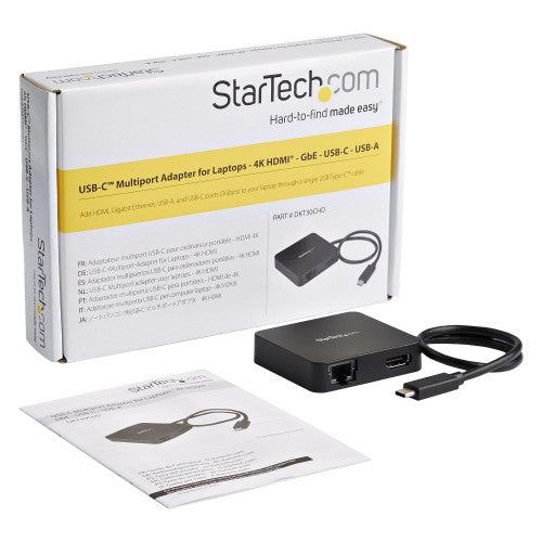 StarTech.com DKT30CHD laptop dock/port replicator Wired USB 3.2 Gen 1 (3.1 Gen 1) Type-C Black