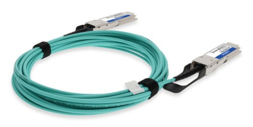 AddOn Networks ADD-QCIQIN-AOC6M InfiniBand/fibre optic cable 236.2" (6 m) QSFP+ AOC Aqua color, Stainless steel
