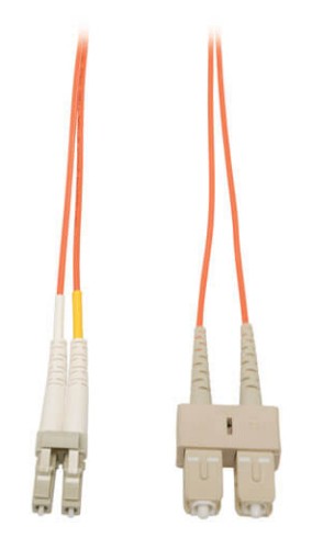 Eaton N316-01M InfiniBand/fibre optic cable 39.8" (1.01 m) 2x LC 2x SC OFNR Beige, Orange, White