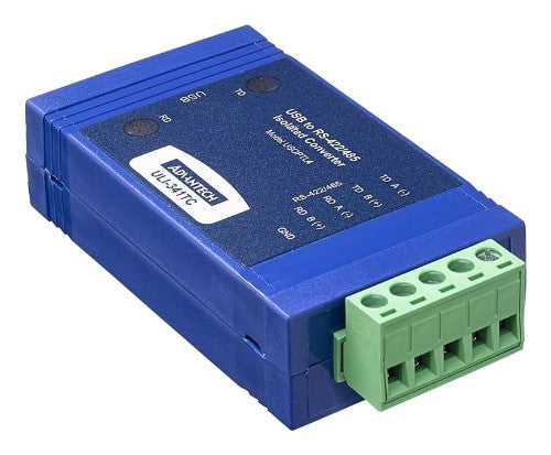 Advantech USOPTL4 serial converter/repeater/isolator USB 2.0 RS-422/485 Blue