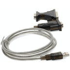 AddOn Networks USB2DB25 serial cable Silver 59.8" (1.52 m) USB Type-A D-sub (DB-25)