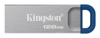 Kingston Technology DataTraveler Kyson USB flash drive 128 GB USB Type-A 3.2 Gen 1 (3.1 Gen 1) Stainless steel