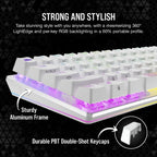 Corsair K70 PRO MINI keyboard Gaming USB + Bluetooth White