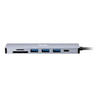 Adesso AUH-4025 laptop dock/port replicator Wired USB 3.2 Gen 2 (3.1 Gen 2) Type-C Aluminum