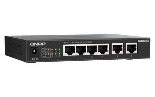 QNAP QSW-2104-2T-R2-US network switch Unmanaged 10G Ethernet (100/1000/10000) Desktop Black